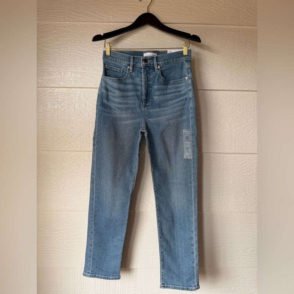 LOFT High Rise Slim Jeans Size 25 NWT 27” Inseam